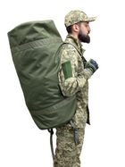 Армейский военный баул ВСУ 85 л Олива, тактическая транспортная сумка-баул - изображение 8