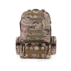 Багатофункціональний тактичний рюкзак з додатковими органайзерами, для військових, кольору мультикам, TTM-07 A_2 №1 - зображення 3