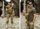 Армейская тактическая сумка рюкзак Защитник 174 хаки - изображение 7
