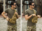 Армійська тактична сумка рюкзак Захисник 174 хакі - зображення 8