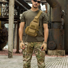 Армейская тактическая сумка рюкзак Защитник 174 хаки - изображение 9