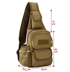 Армейская тактическая сумка рюкзак Защитник 174 хаки - изображение 10