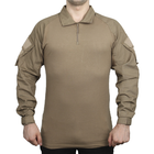 Тактическая рубашка Lesko A655 Sand Khaki 2XL уличная хлопковая рубашка с подъемным воротником TK_1583 - изображение 2