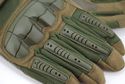 Перчатки тактические с пальцами 9053_XL_Olive - изображение 3