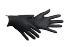 Нитриловые перчатки Medicom SafeTouch® Advanced Black без пудры текстурированные размер M 100 шт. Черные (3.3 г) - изображение 3