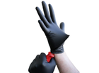 Нитриловые перчатки Medicom SafeTouch® Black (5 грамм) без пудры текстурированные размер M 100 шт. Черные - изображение 4