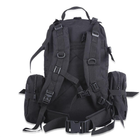 Рюкзак тактический с подсумками MHZ B08 черный, 55 л - изображение 3