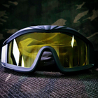 Військові тактична маска-окуляри ( Армійські Чорні) змінними лінзами - зображення 8