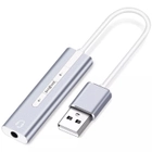 Наружная USB звуковая карта Addap ESC-01, 3,5 мм mini Jack с регулятором громкости и плеером - изображение 1