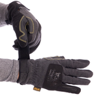Тактические перчатки для рыбалки охоты мужские на липучке MECHANIX механикс теплые флисовые Черные АН-5621 Размер M - изображение 1