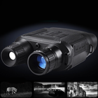 Цифровой бинокль ночного видения с ИК подсветкой Opticus 31мм с приближением до 400 метров, съёмкой фото и видео Черный - изображение 5