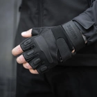 Перчатки Тактические безпалые без накладки Черный S SSpe1 273 - изображение 1