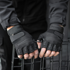 Перчатки Тактические безпалые без накладки Черный S SSpe1 273 - изображение 4