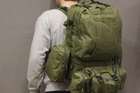 Тактичний Військовий рюкзак з підсумками на 50 л Олива з системою MOLLE Ranger Tactical 50L Olive Армійський Штурмовий - зображення 4