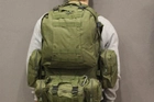 Тактичний Військовий рюкзак з підсумками на 50 л Олива з системою MOLLE Ranger Tactical 50L Olive Армійський Штурмовий - зображення 5