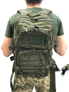 Тактичний рюкзак 36 л Олива MIL-TEC Assault 36L Olive з системою MOLLE Військовий рюкзак Армійський Штурмовий Водовідштовхуючий - зображення 3