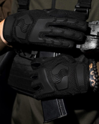 Тактичні рукавички з пальцями BEZET Protective M чорний - зображення 8