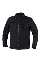 Куртка тактическая на молнии с капюшоном soft shell M garpun black - изображение 2