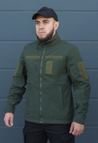 Куртка тактическая на молнии с капюшоном soft shell XS garpun khaki - изображение 4