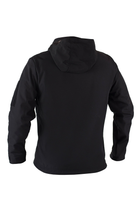 Куртка тактическая на молнии с капюшоном soft shell XL garpun black - изображение 4