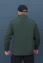 Куртка тактическая на молнии с капюшоном soft shell L garpun khaki - изображение 5