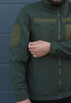 Куртка тактическая на молнии с капюшоном soft shell L garpun khaki - изображение 7