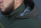 Куртка тактическая на молнии с капюшоном soft shell L garpun khaki - изображение 10