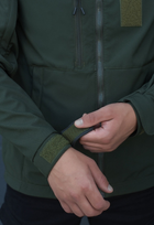 Куртка тактическая на молнии с капюшоном soft shell XXL garpun khaki - изображение 9