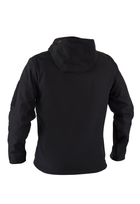 Куртка тактична на блискавці з капюшоном soft shell XXL garpun black - зображення 4