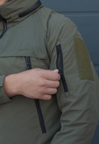 Куртка тактическая на молнии с капюшоном S wal khaki2 - изображение 8