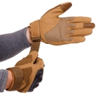 Перчатки тактические с закрытыми пальцами Zelart 8794 размер L Khaki - изображение 5