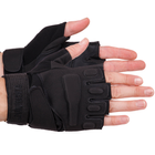 Тактичні рукавички з відкритими пальцями Zelart Blackhawk 4380 розмір M Black - зображення 1