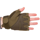 Перчатки тактические с открытыми пальцами Zelart 8805 размер L Olive - изображение 3