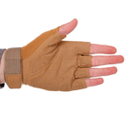 Тактичні рукавички з відкритими пальцями Zelart Blackhawk 4380 розмір XL Khaki - зображення 4