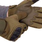 Перчатки тактические с закрытыми пальцами Zelart 8798 размер XL Olive - изображение 5