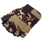Перчатки тактические с открытыми пальцами Zelart 8789 размер L Camouflage - изображение 6