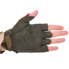 Тактичні рукавички з відкритими пальцями Zelart 8808 розмір L Olive - зображення 5