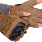 Тактичні рукавички з відкритими пальцями Zelart 8805 розмір XL Khaki - зображення 4