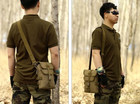 Армейская тактическая сумка через плечо Защитник 118 хаки - изображение 6