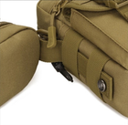 Армейская тактическая сумка наплечная Защитник 108 хаки - изображение 7