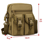 Армейская тактическая сумка наплечная Защитник 108 хаки - изображение 10