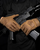 Тактические перчатки с пальцами BEZET Protective L песочные - зображення 3