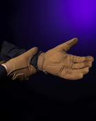 Тактические перчатки с пальцами BEZET Protective XL песочные - изображение 5