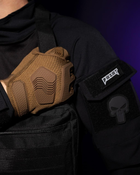 Тактические перчатки с пальцами BEZET Protective L песочные - зображення 9