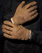 Тактические перчатки с пальцами BEZET Protective M песочные - изображение 1