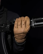 Тактические перчатки с пальцами BEZET Protective M песочные - зображення 7