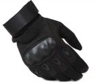 Перчатки тактические черные, с мягкой защитой суставов, розмер XL - изображение 4