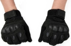 Перчатки тактические черные, с мягкой защитой суставов, розмер XL - изображение 7