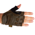 Захисні тактичні військові рукавички без пальців MECHANIX для риболовлі полювання олива АН5628 розмір L - зображення 3