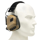 Військові активні навушники Earmor М31 для захисту слуху (Койот) - зображення 2